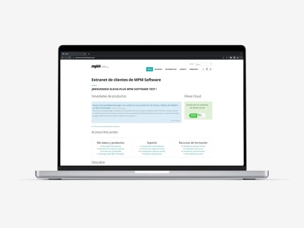 Nueva extranet de clientes